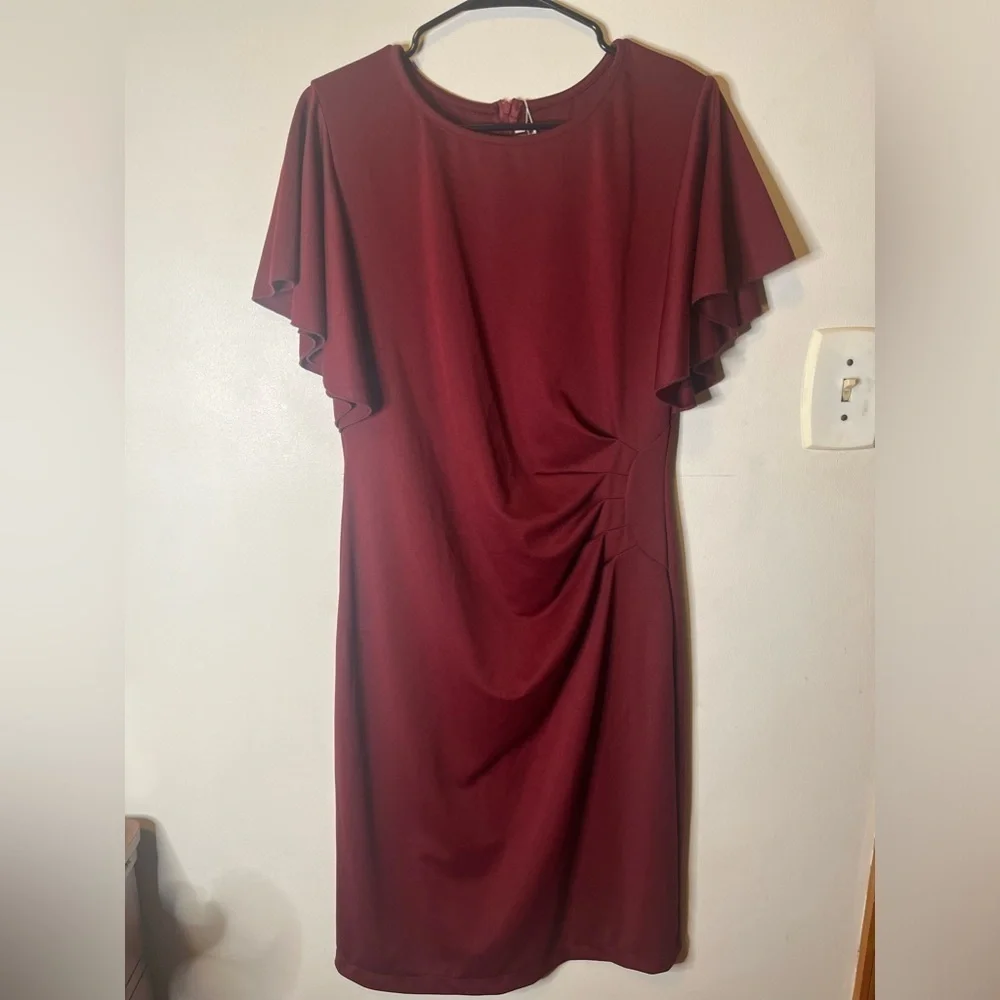 NWT dark red dress size Medium - Picture 3 of 5
